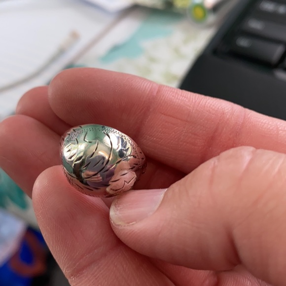 Silver ring size 7.5 - Picture 6 of 7